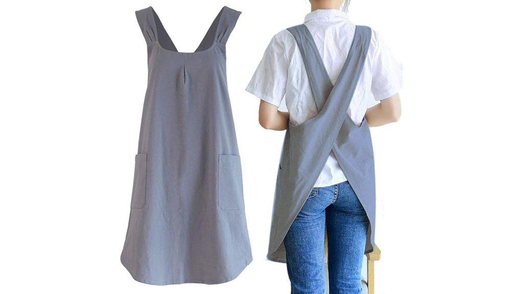 Best Crossback Aprons Home Cooks Swear By japanese cotton linen apron
