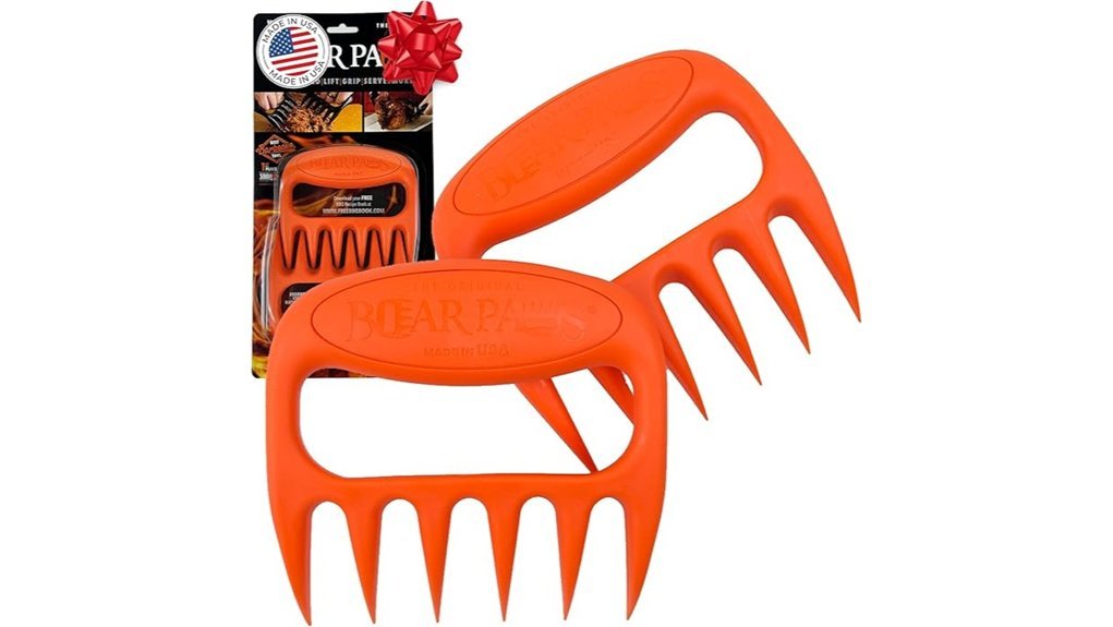 orange bbq meat shredders