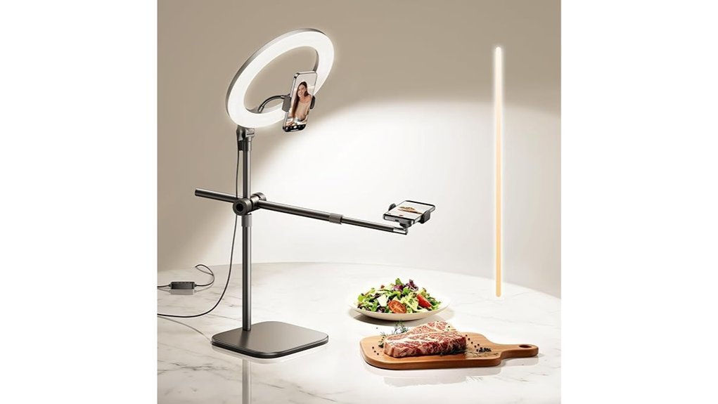 overhead phone stand light