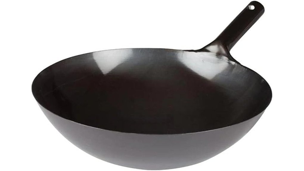 large carbon steel wok