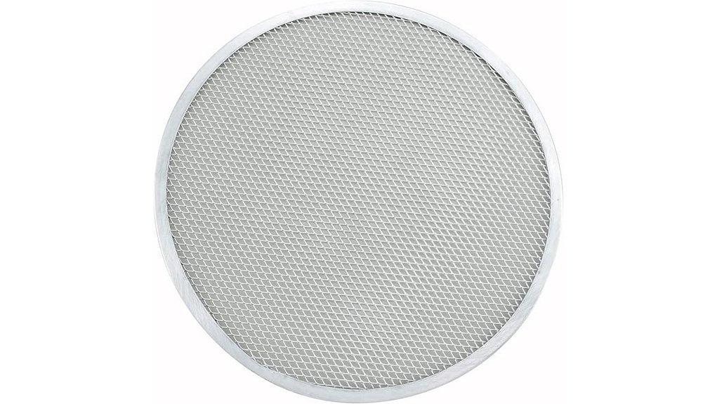 large aluminum pizza screen