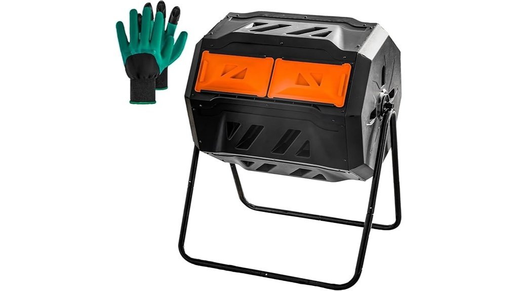 large dual chamber composter