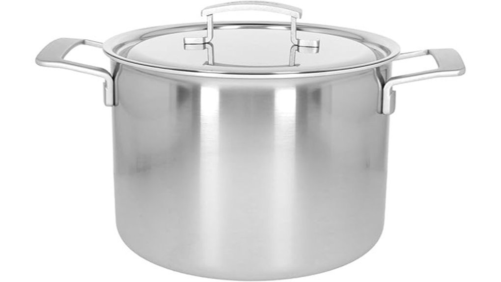 large stainless steel saucepan