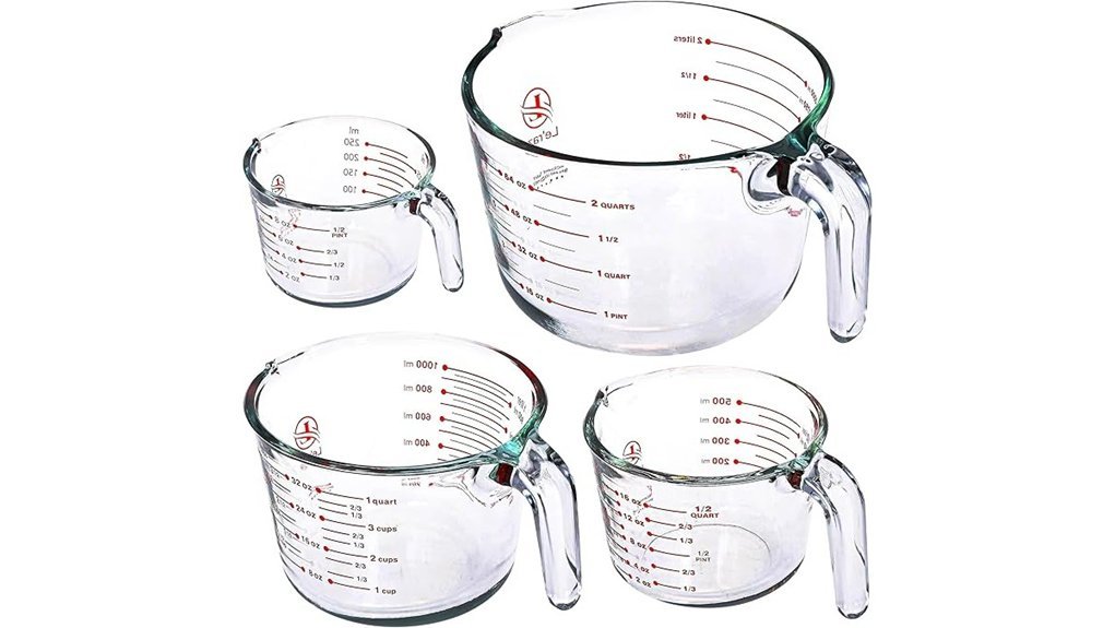 Best Glass Measuring Cups Every Kitchen Should Own le raze 4 piece measuring cups