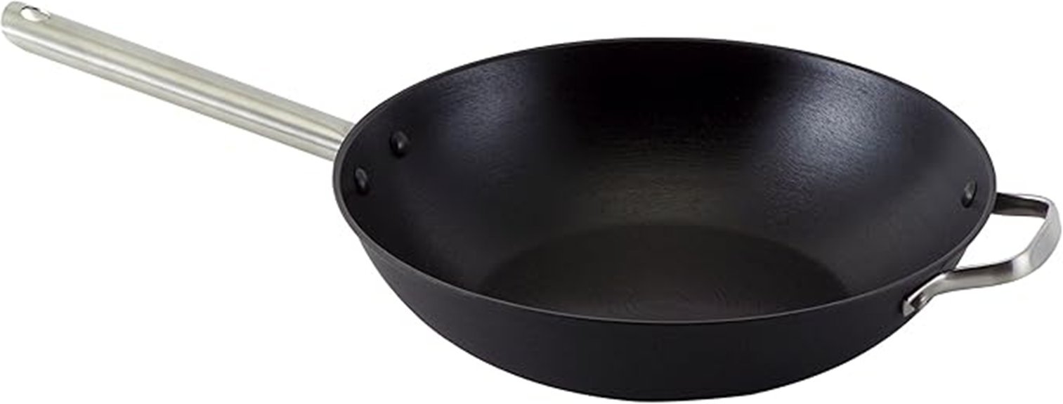 lightweight cast iron wok