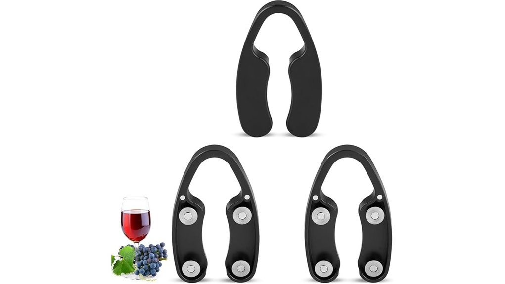 magnetic 4 blade wine cutter