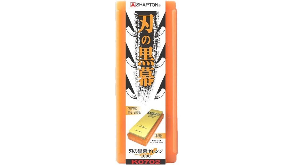 The Best Japanese Whetstones for Razor-Sharp Edges medium orange sharpening stone