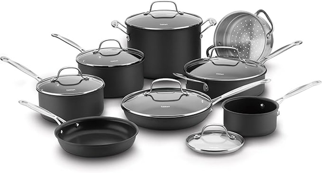 nonstick 14 piece cookware set