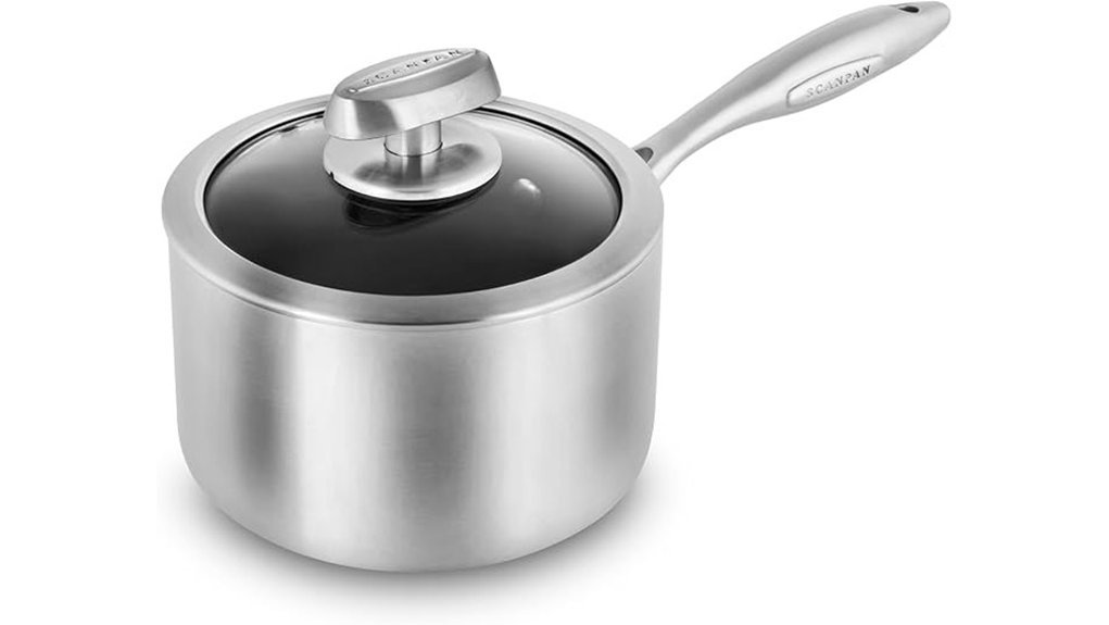 nonstick 5 ply saucepan design