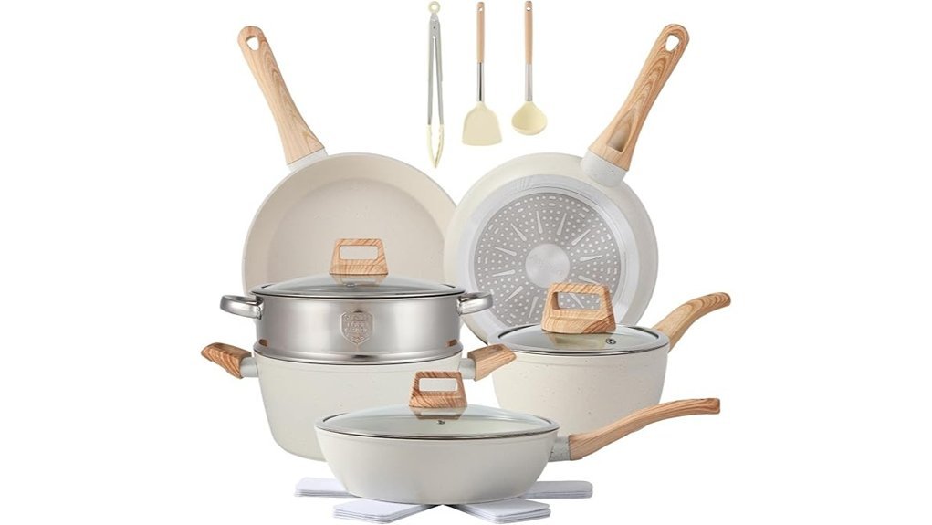 nonstick cookware set 16pcs