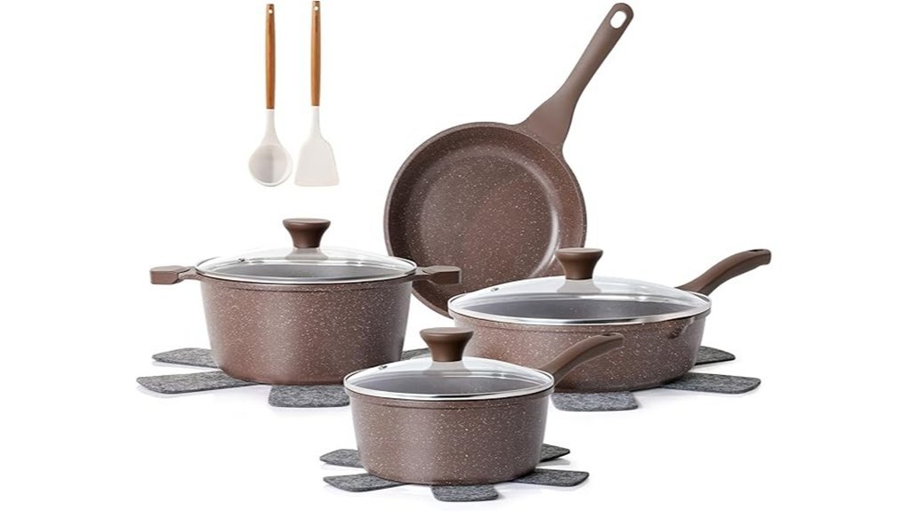 nonstick cookware pfoa free set