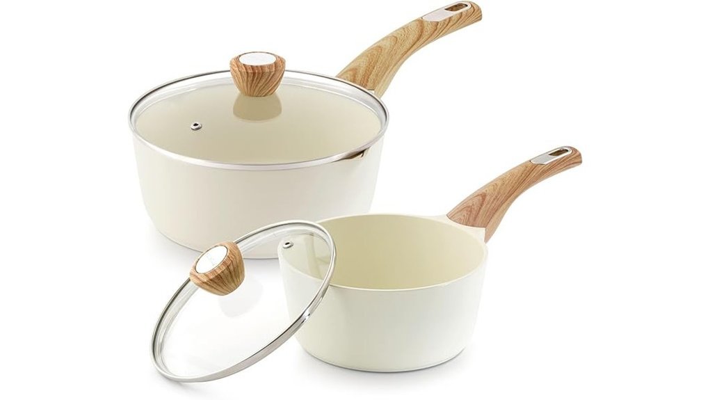 nonstick ceramic saucepan set