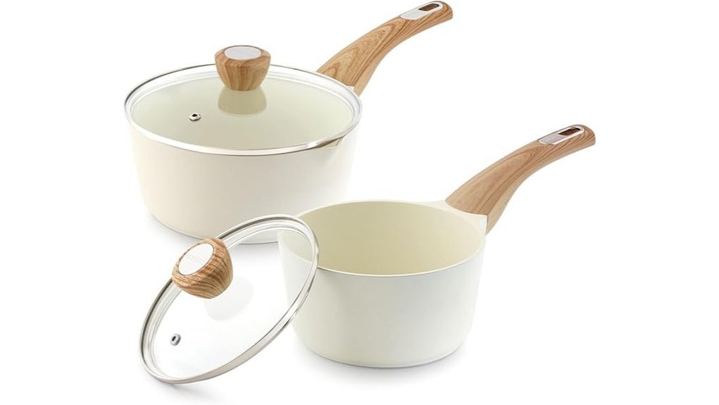 nonstick ceramic saucepan set