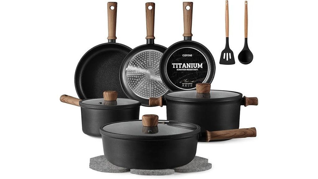 nonstick induction cookware set