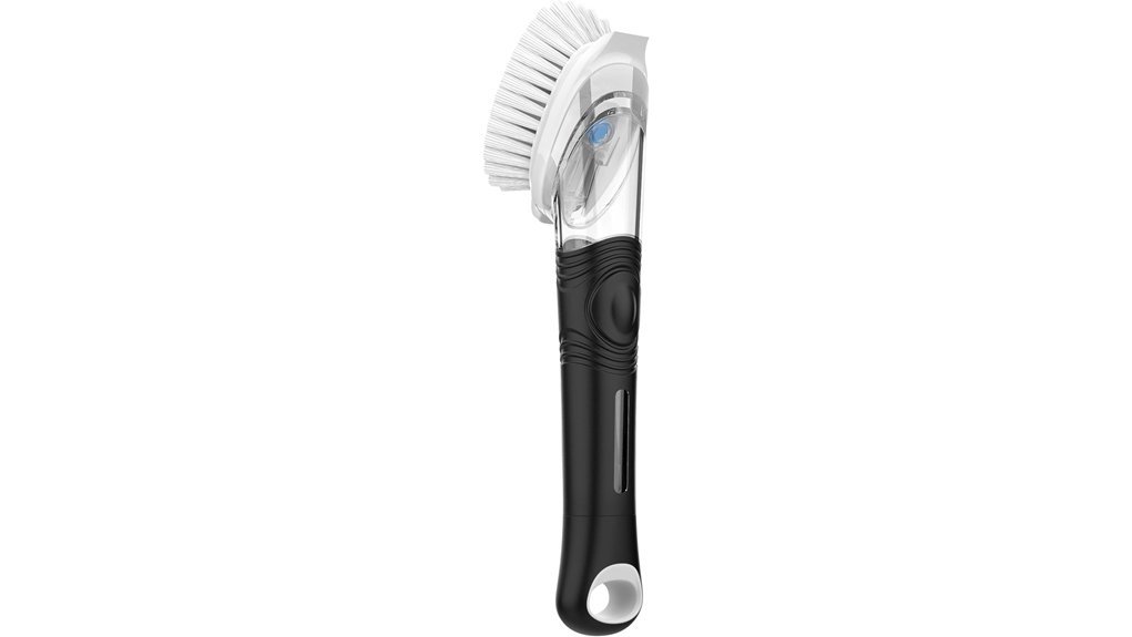 soap dispensing dish brush