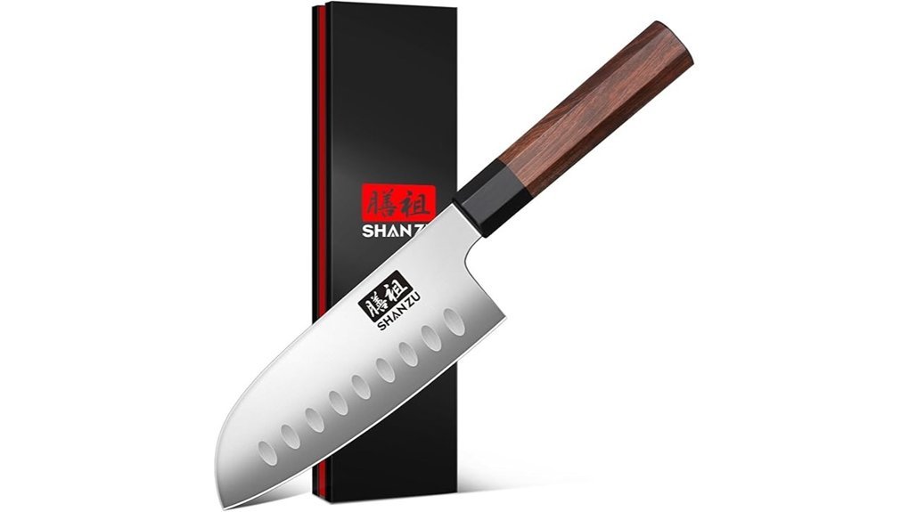 santoku knife with handle