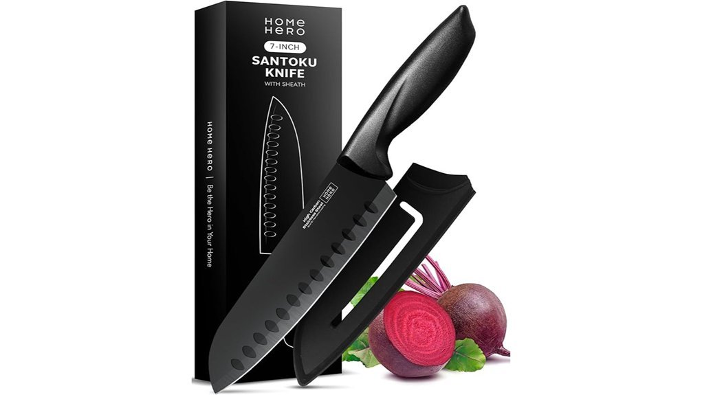 santoku knife set included