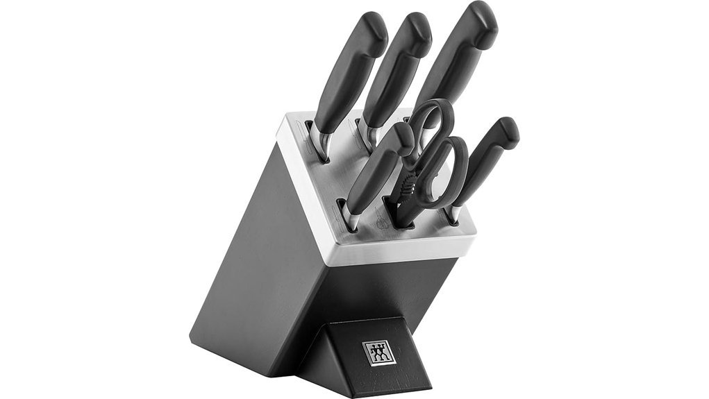self sharpening knife block