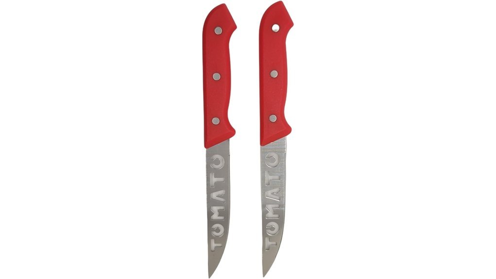 serrated tomato knife set