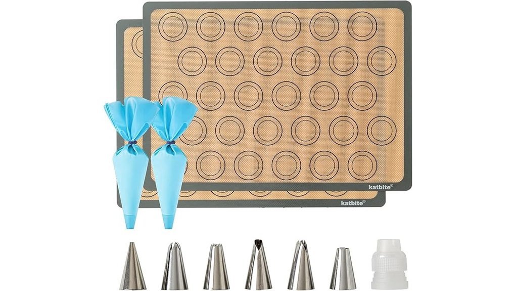 Best Baking Sheets for Macarons That Bake Perfectly silicone baking mats set