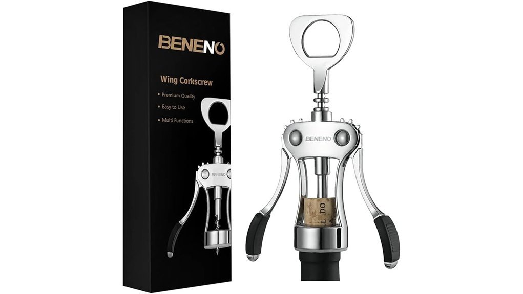 Best Corkscrews That Make Opening Wine Effortless silver zinc alloy corkscrew