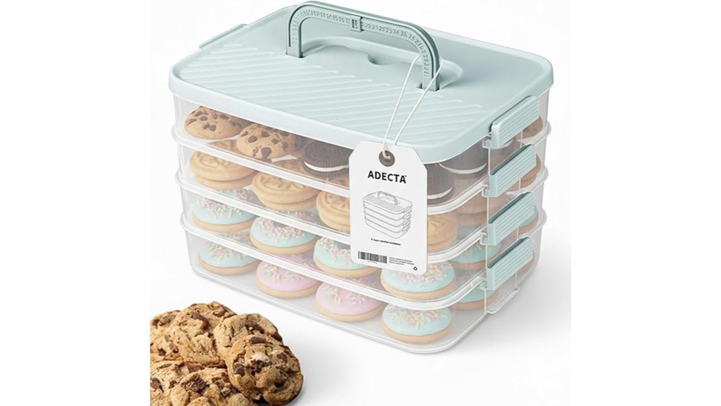 stackable cookie storage container