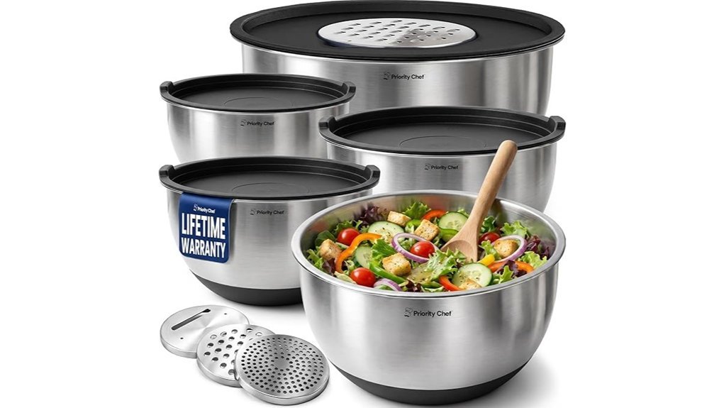 stainless steel mixing bowls