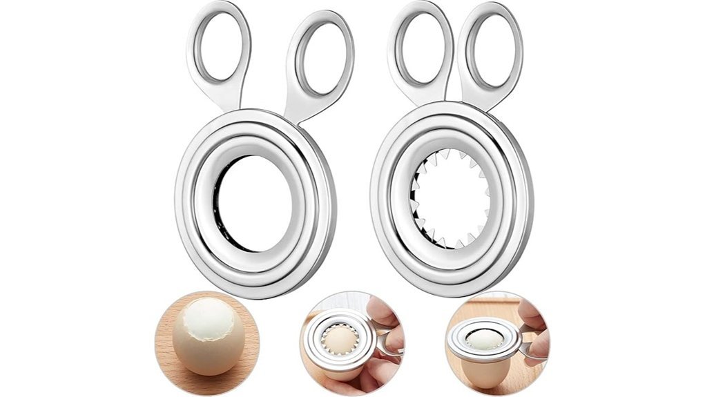 Best Egg Top Cutters for Perfect Soft-Boiled Eggs stainless steel egg topper