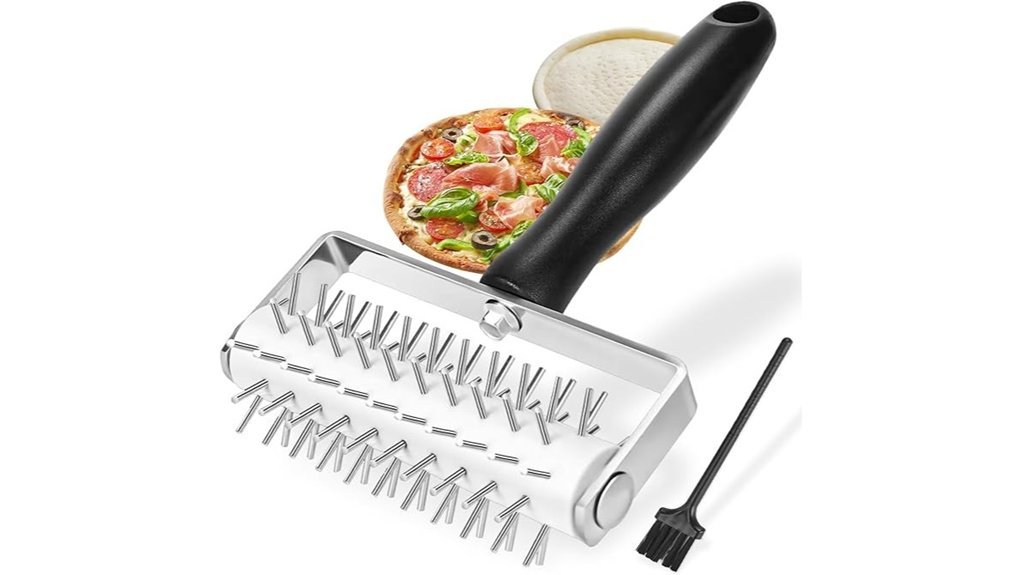 Best Pizza Dough Roller Picks for Perfect Homemade Pies stainless steel pizza docker