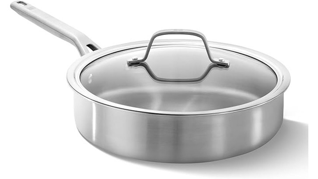 stainless steel saut pan