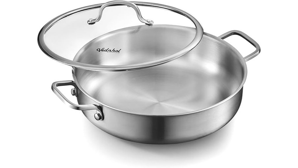 Best Braisers Home Cooks Swear By for Perfect Braises stainless steel saut pan