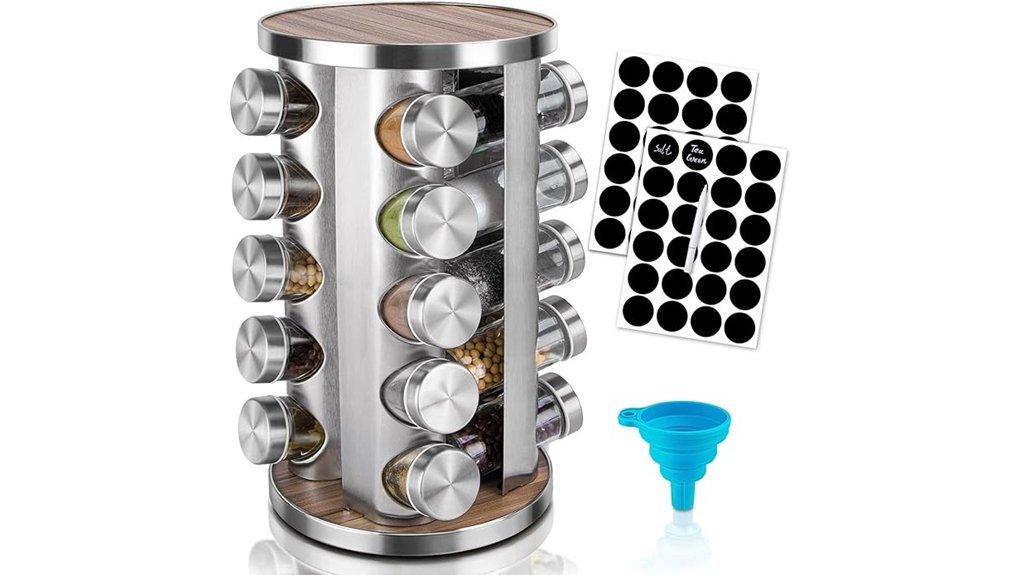 stainless steel spice rack