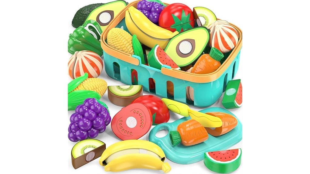 Best Play Kitchen Accessories Kids Can’t Stop Using playful cutting food set