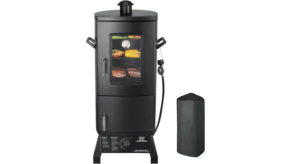 propane vertical smoker grill