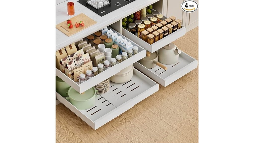 pull out cabinet organizer drawers