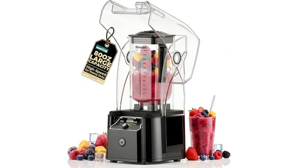quiet commercial blender enclosure
