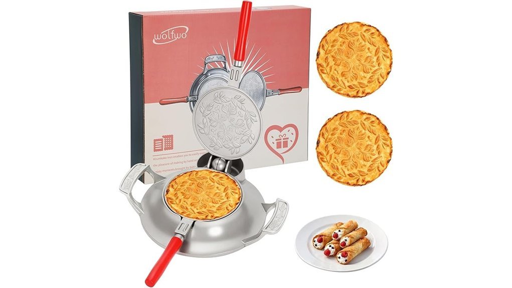 Best Krumkake Iron for Perfect Norwegian Cookies rotating waffle iron maker