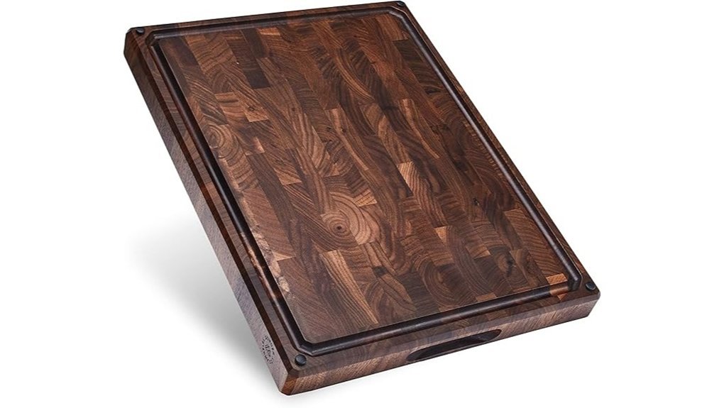 walnut end grain cutting board