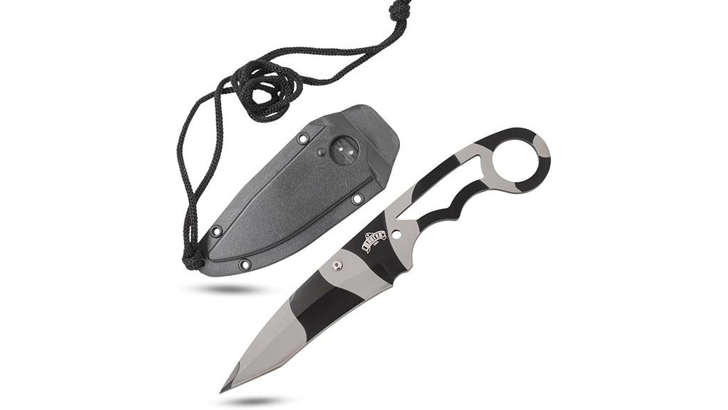 tactical neck knife camo