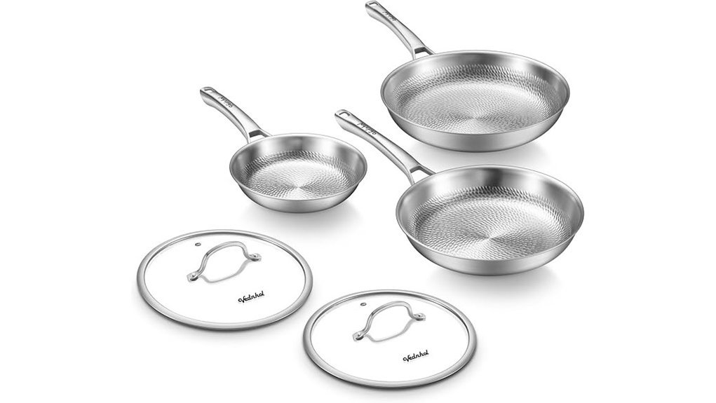titanium cookware with lids