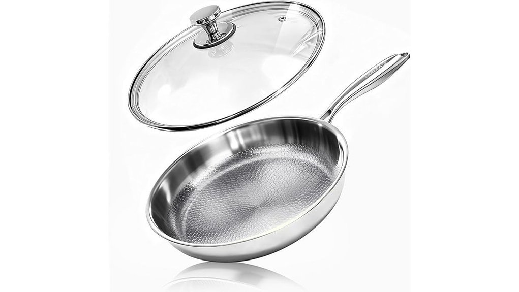 titanium nonstick skillet with lid