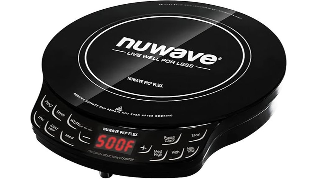 versatile black induction cooktop