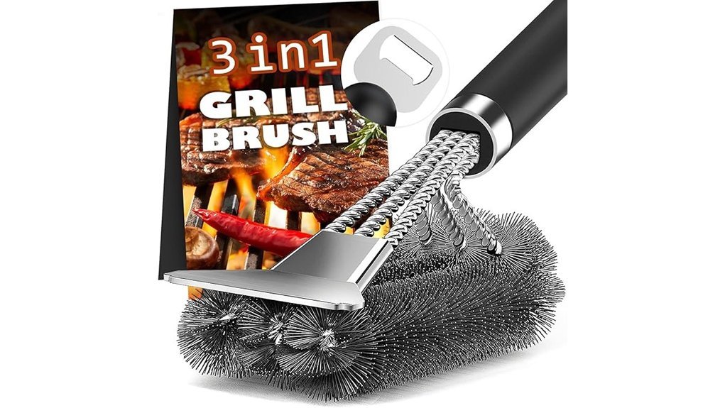 versatile grill cleaning tool