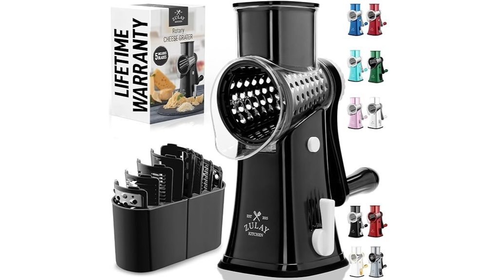 versatile rotary cheese grater