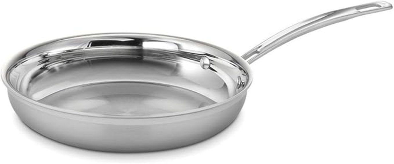 versatile stainless steel skillet