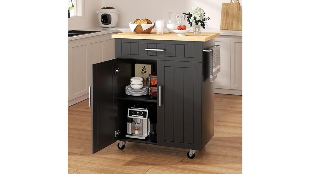 versatile storage kitchen cart