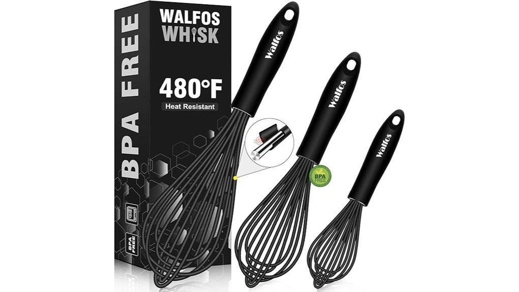 Best Silicone Whisks That Make Mixing Effortless versatile silicone whisk trio