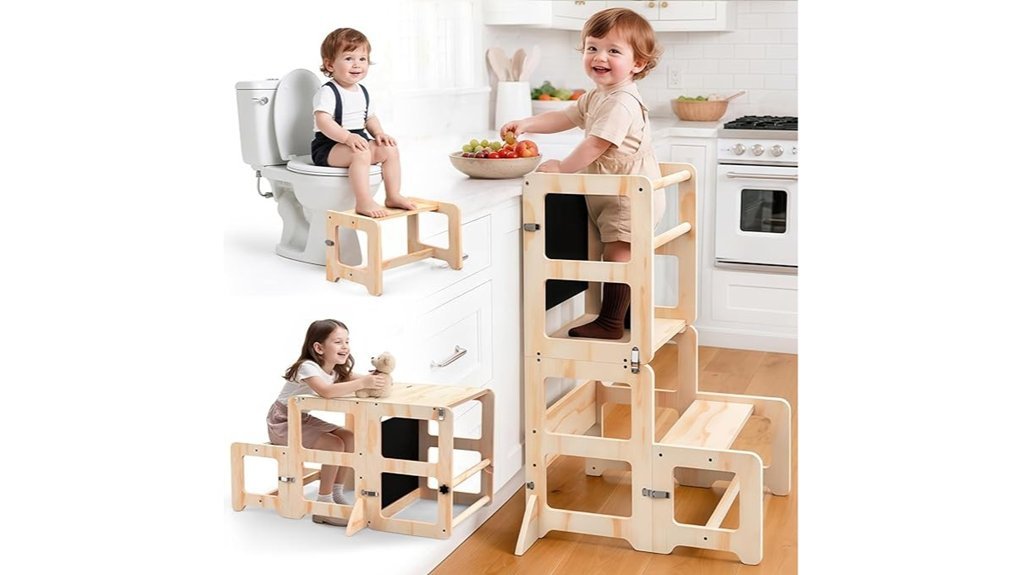 versatile toddler kitchen stool
