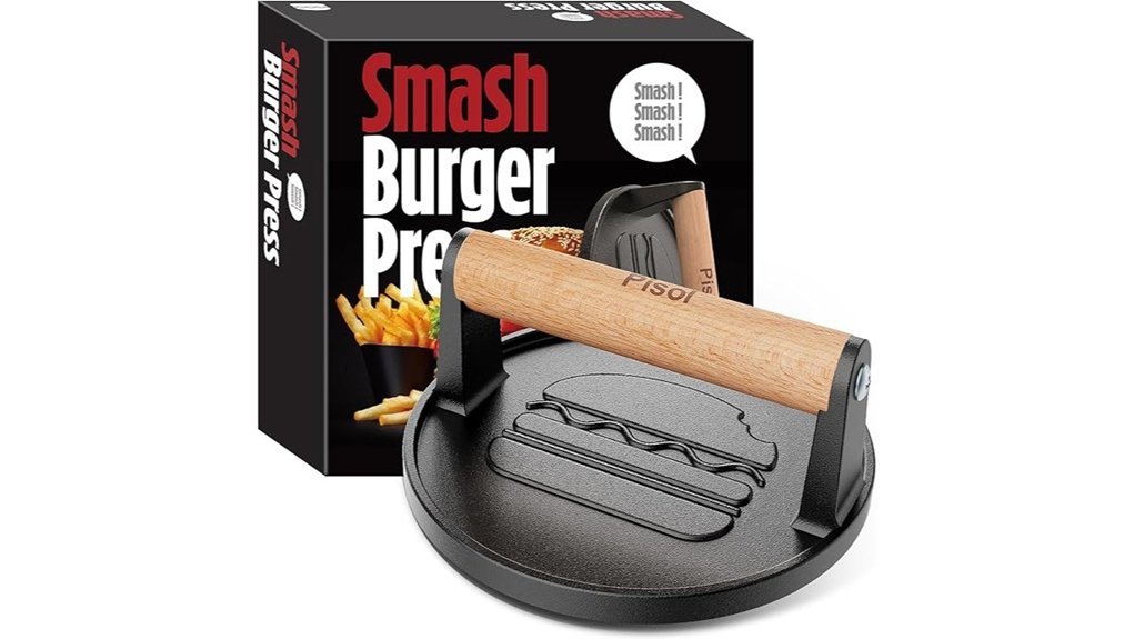 Best Burger Presses for Perfect Patties Every Time cast iron burger press