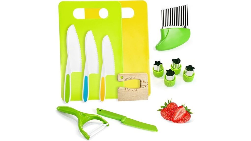 child friendly cooking knife set